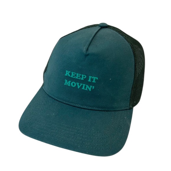 aerie Accessories - Aerie Offline Keep It Moving Green Trucker Hat with Mesh Back